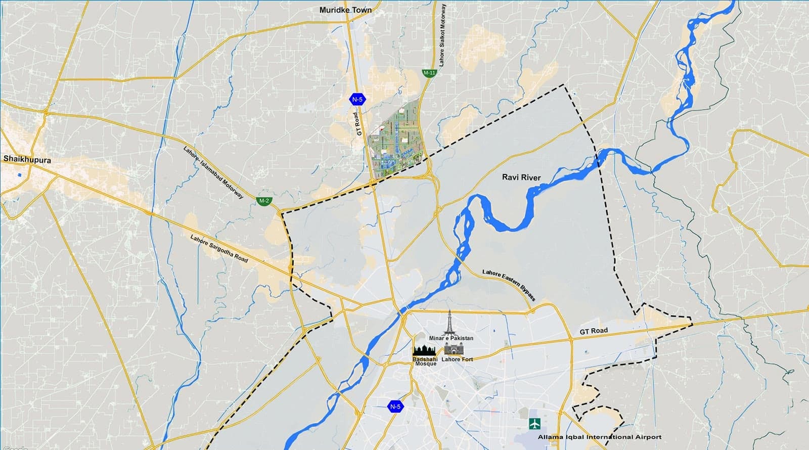 Official Lahore Smart City master plan — residential, overseas and themed districts