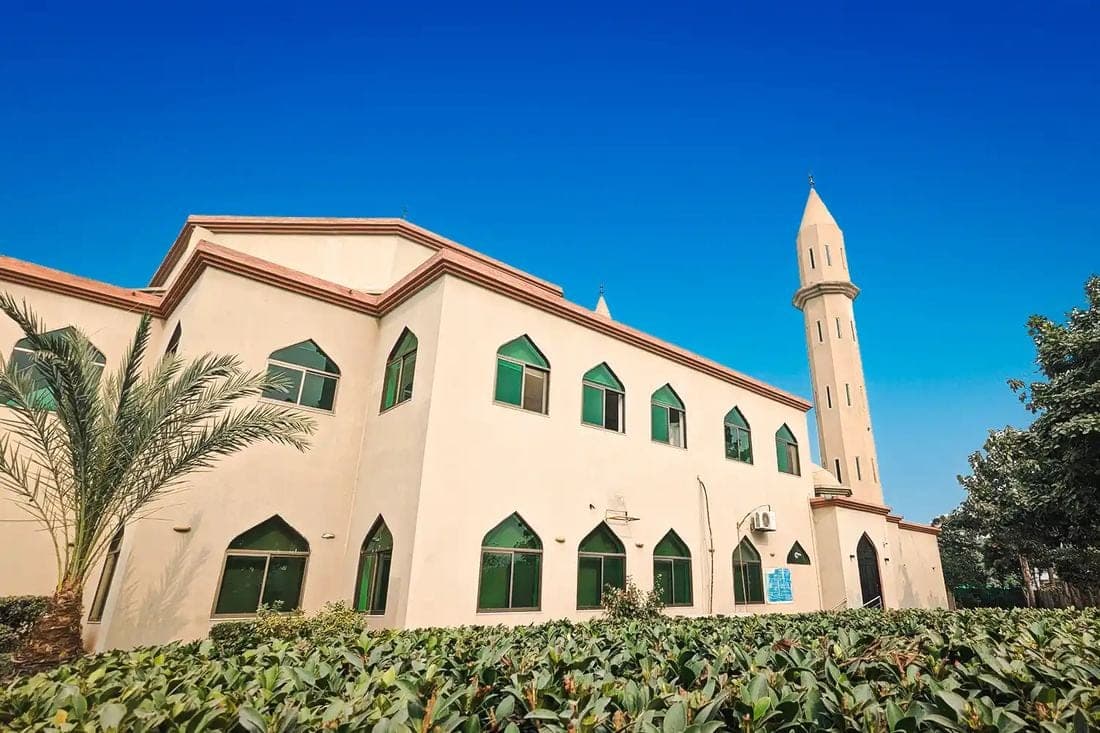 Paragon City community mosque with minaret